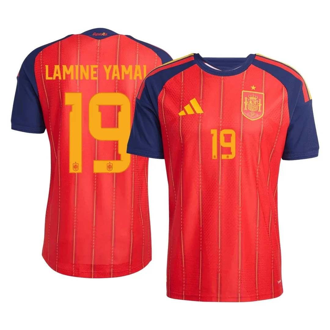 Spain 2026 Home Jersey – Lamine Yamal #19 (Player Version)