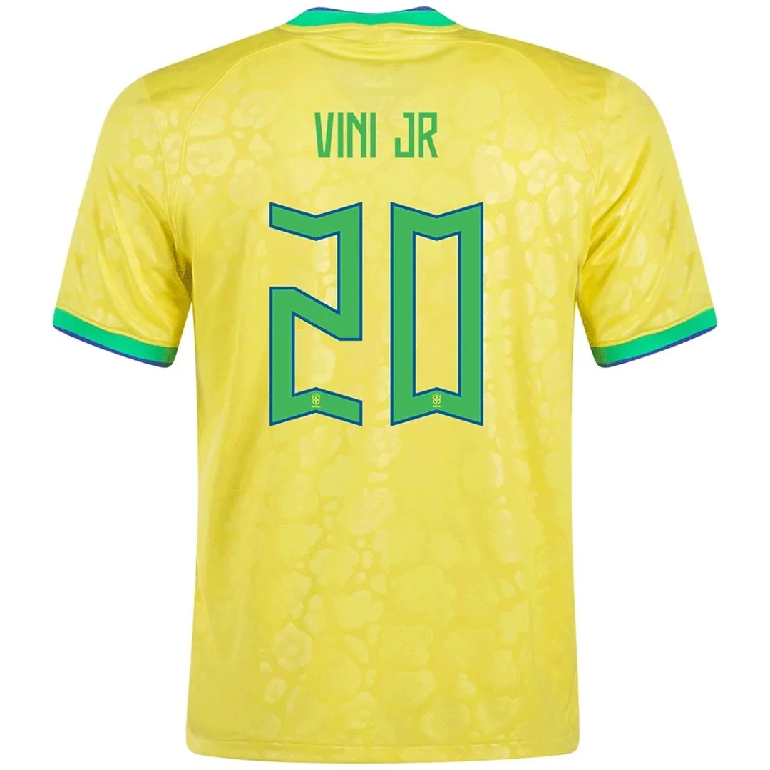 Brazil 2022 Home Jersey – Vinicius Jr #20