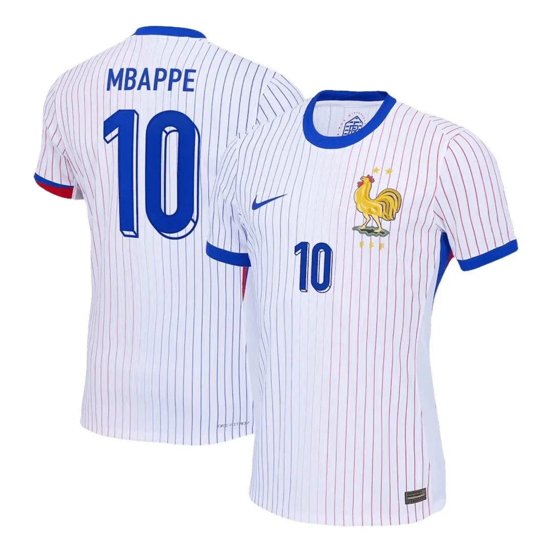 France 2024 Away Jersey – Mbappe #10 (Player Version, Authentic)