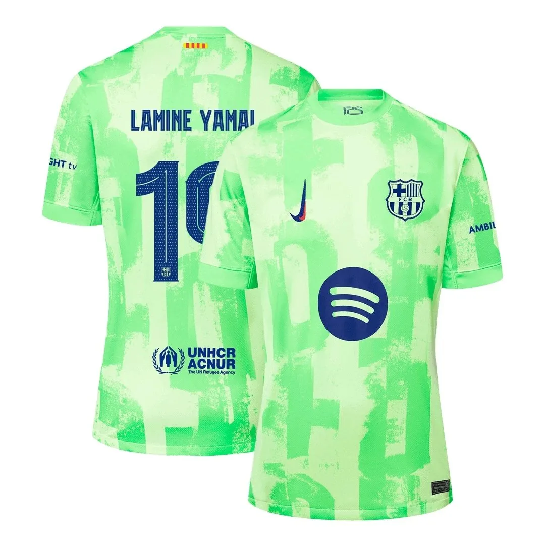 Barcelona 2024/25 Third Away Jersey – Lamine Yamal #19 (UCL, No Sponsor)