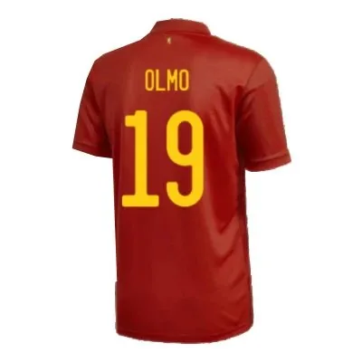 Spain 2020 Home Jersey – Olmo #19