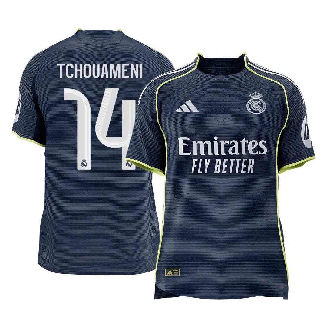 Real Madrid 2025/26 Away Jersey – Tchouameni #14 (Player Version)