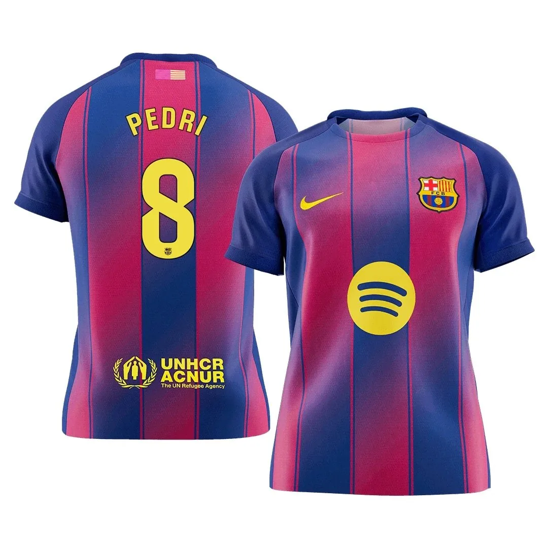 Barcelona 2025/26 Home Jersey – Pedri #8