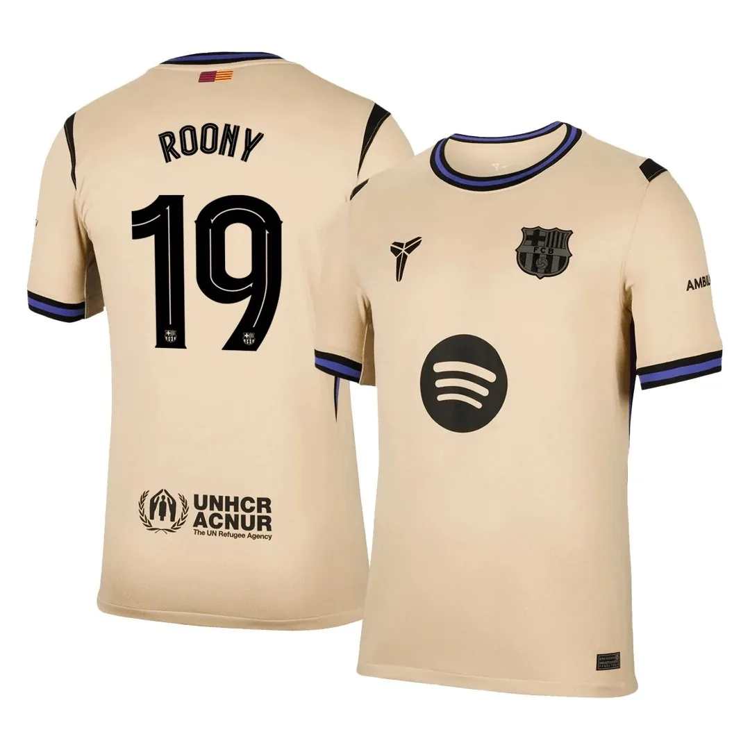 Barcelona 2025/26 Away Jersey – Roony #19 (UCL)