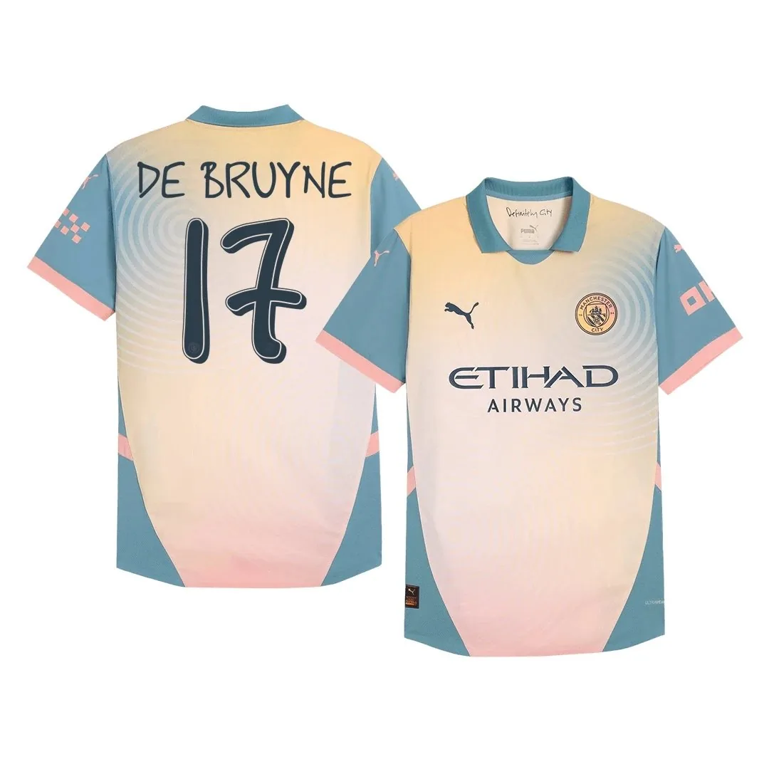 Manchester City 2024/25 Fourth Away Jersey – De Bruyne #17 (Player Version)