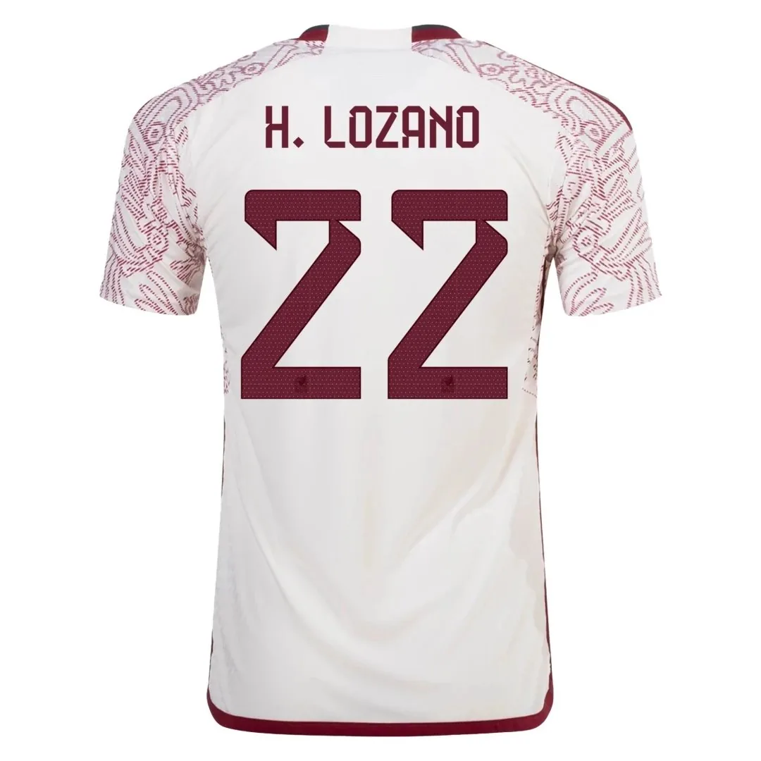 Mexico 2022 Away Jersey – Lozano #22 (Player Version, Authentic)