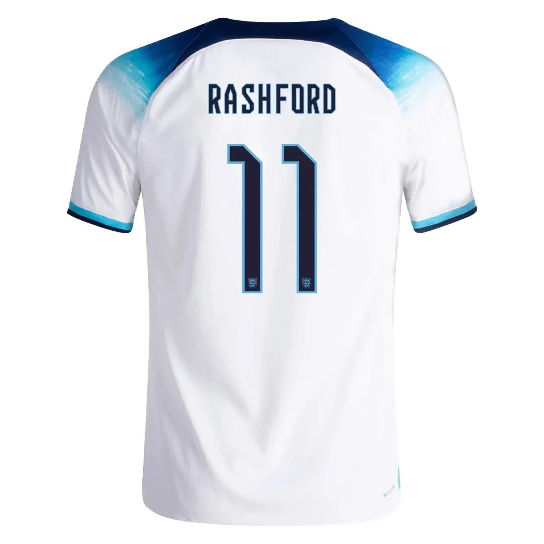 England 2022 Home Jersey – Rashford #11 (Player Version, Authentic)