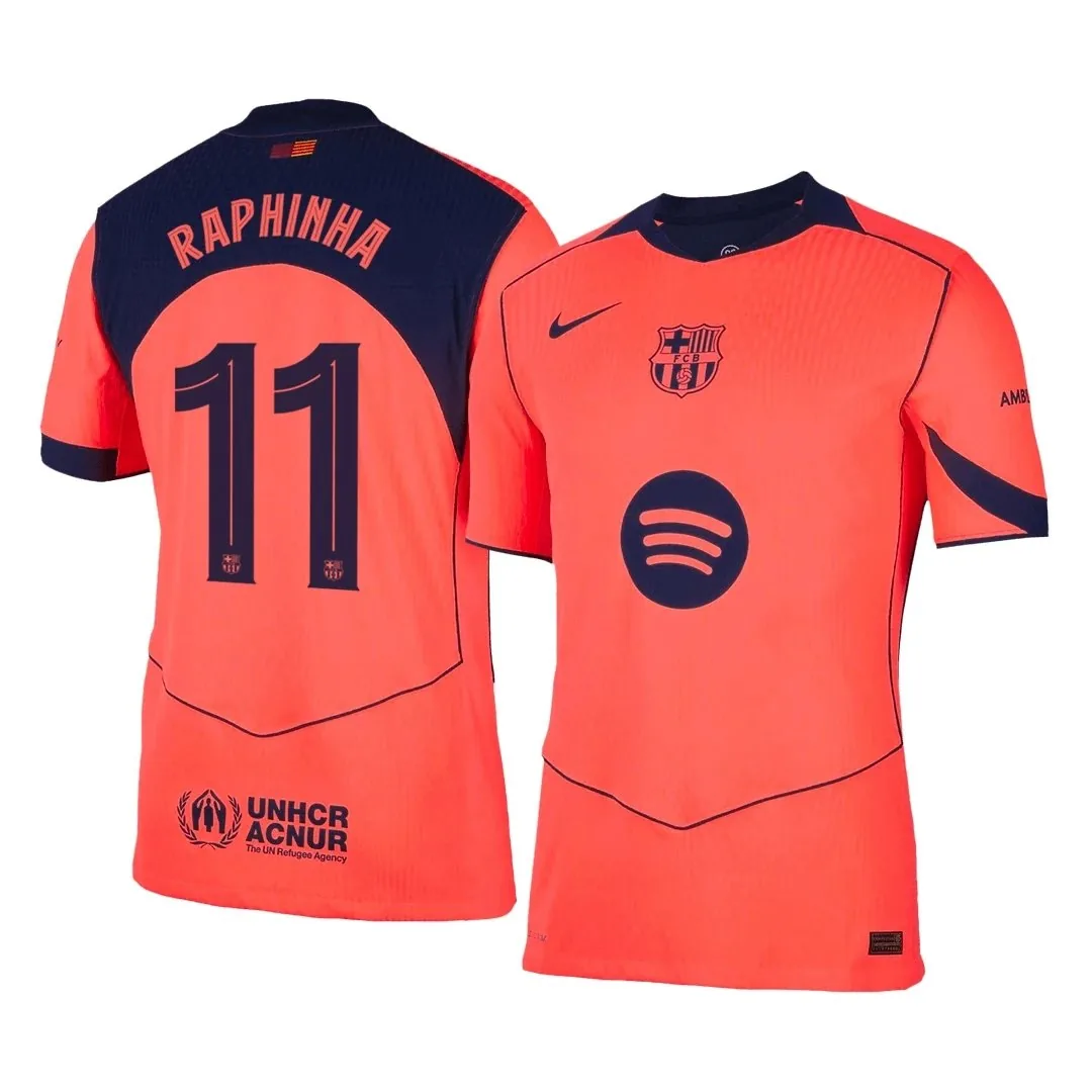 Barcelona 2025/26 Third Away Jersey – Raphinha #11 (Player Version, UCL)