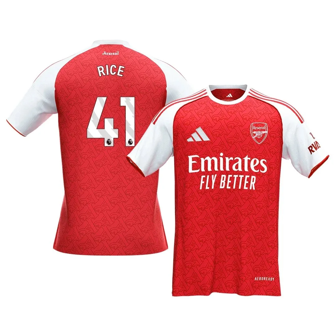 Arsenal 2025/26 Home Jersey – Rice #41
