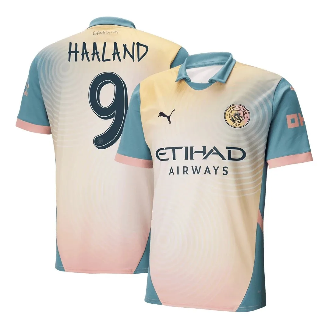 Manchester City 2024/25 Fourth Away Jersey – Haaland #9