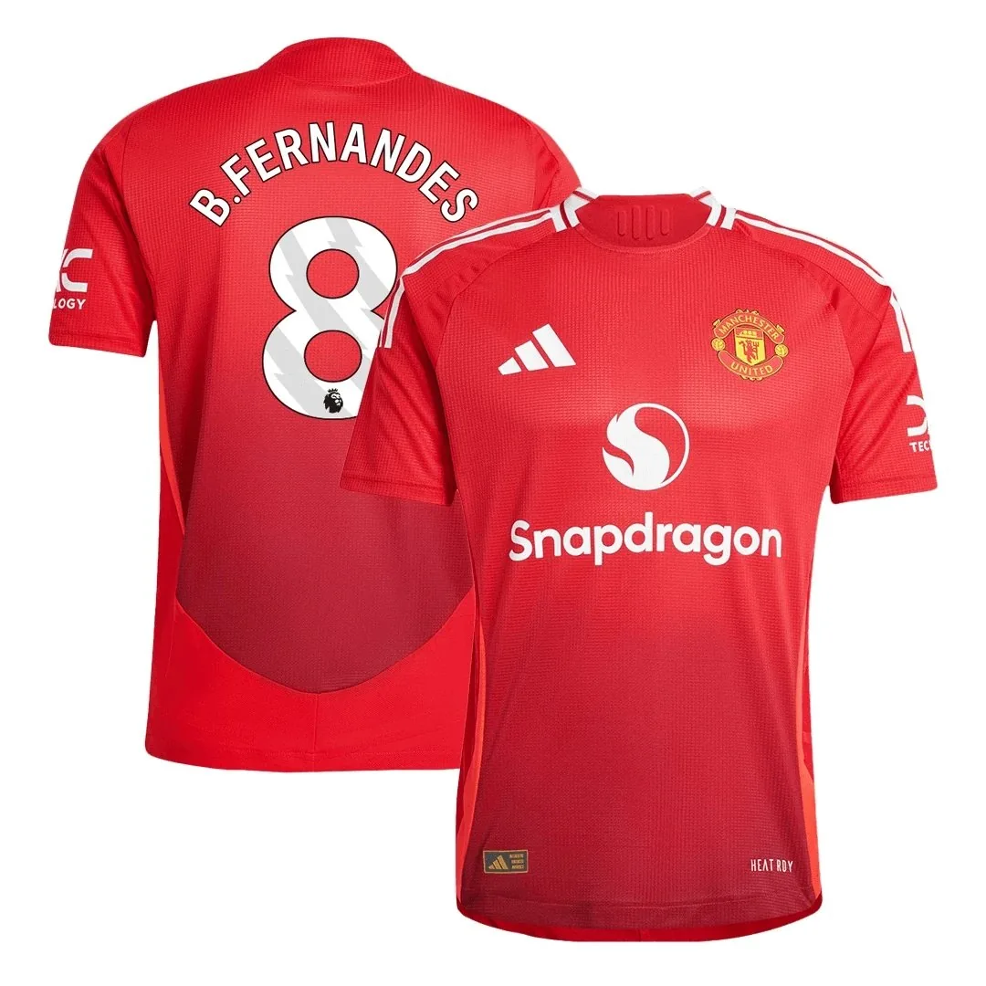 Manchester United 2024/25 Home Jersey – Bruno Fernandes #8 (Player Version)