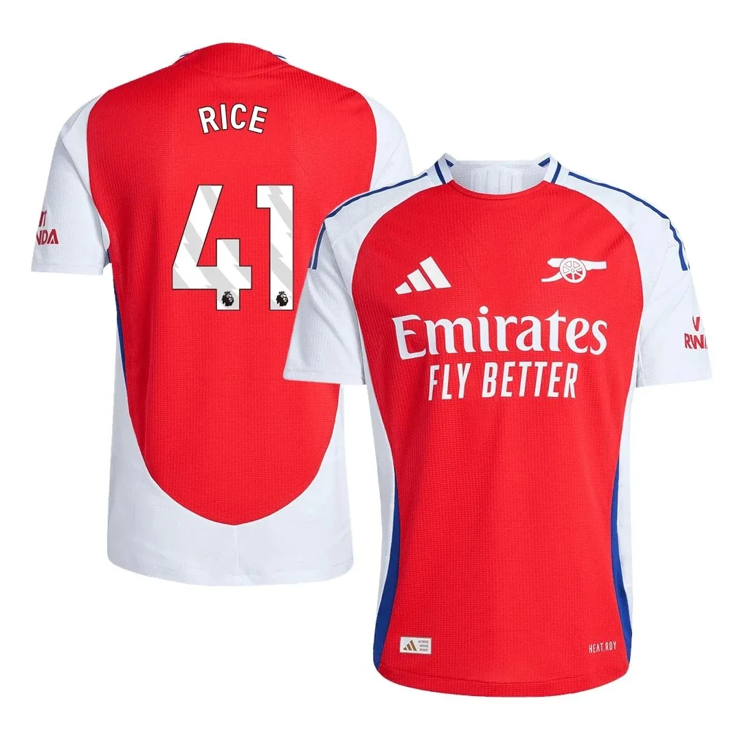 Arsenal 2024/25 Home Jersey – Rice #41 (Player Version)