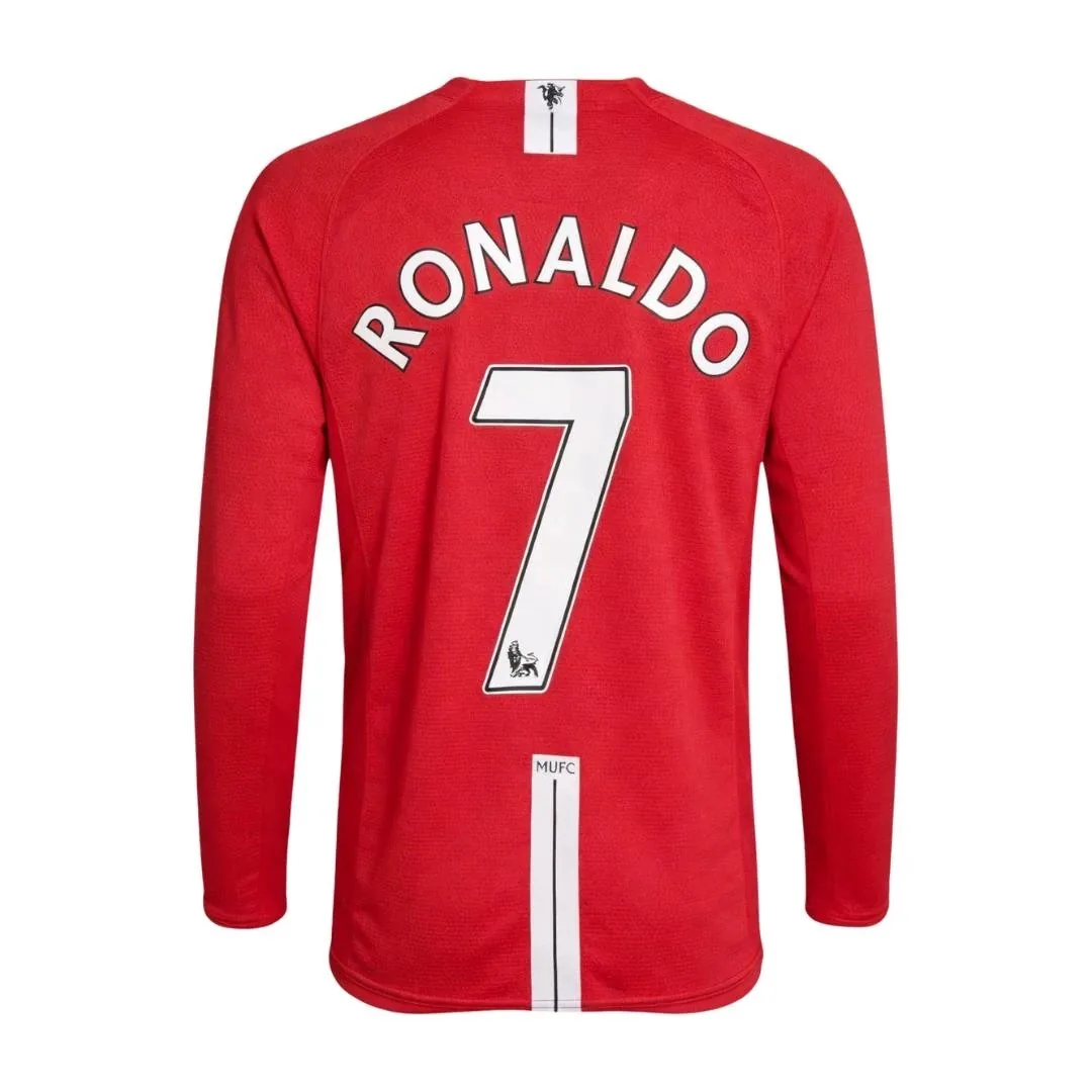 Manchester United 2007/08 Home Jersey – Ronaldo #7 (Long Sleeve)