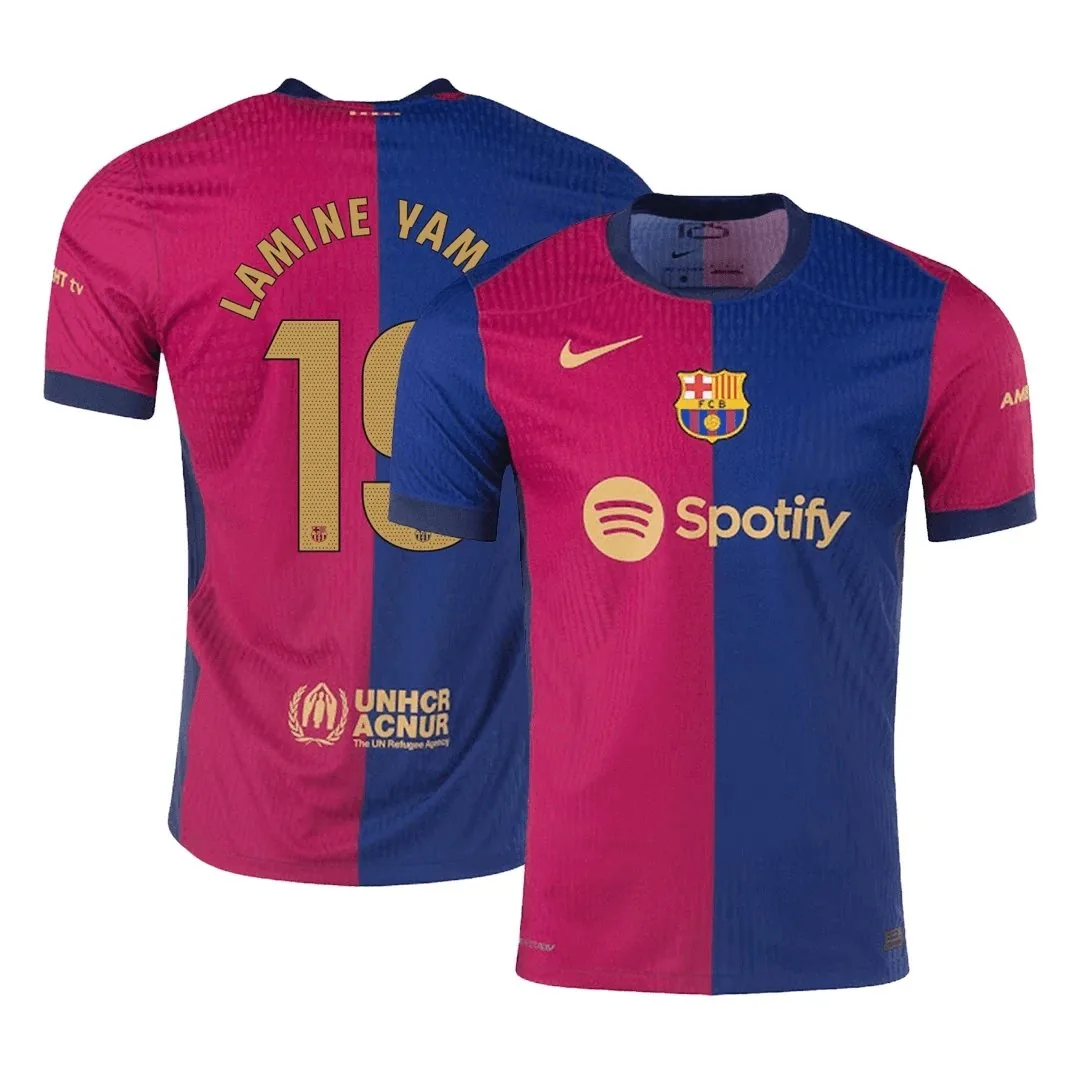 Barcelona 2024/25 Home Jersey – Lamine Yamal #19 (Player Version)