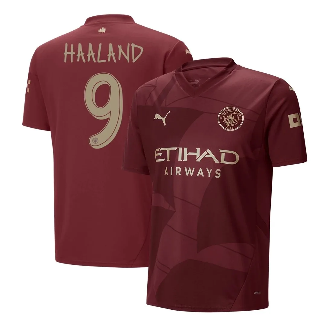 Manchester City 2024/25 Third Away Jersey – Haaland #9 (UCL)